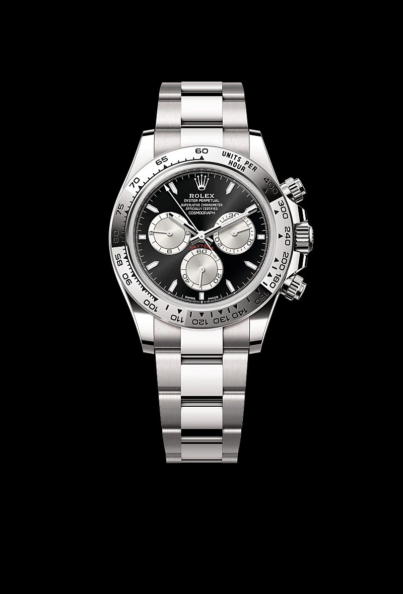 Rolex Cosmograph Daytona in Oystersteelcon “Butterfly mother-of-pearl pavé”, lunetta Domed, bracciale Oystersteel