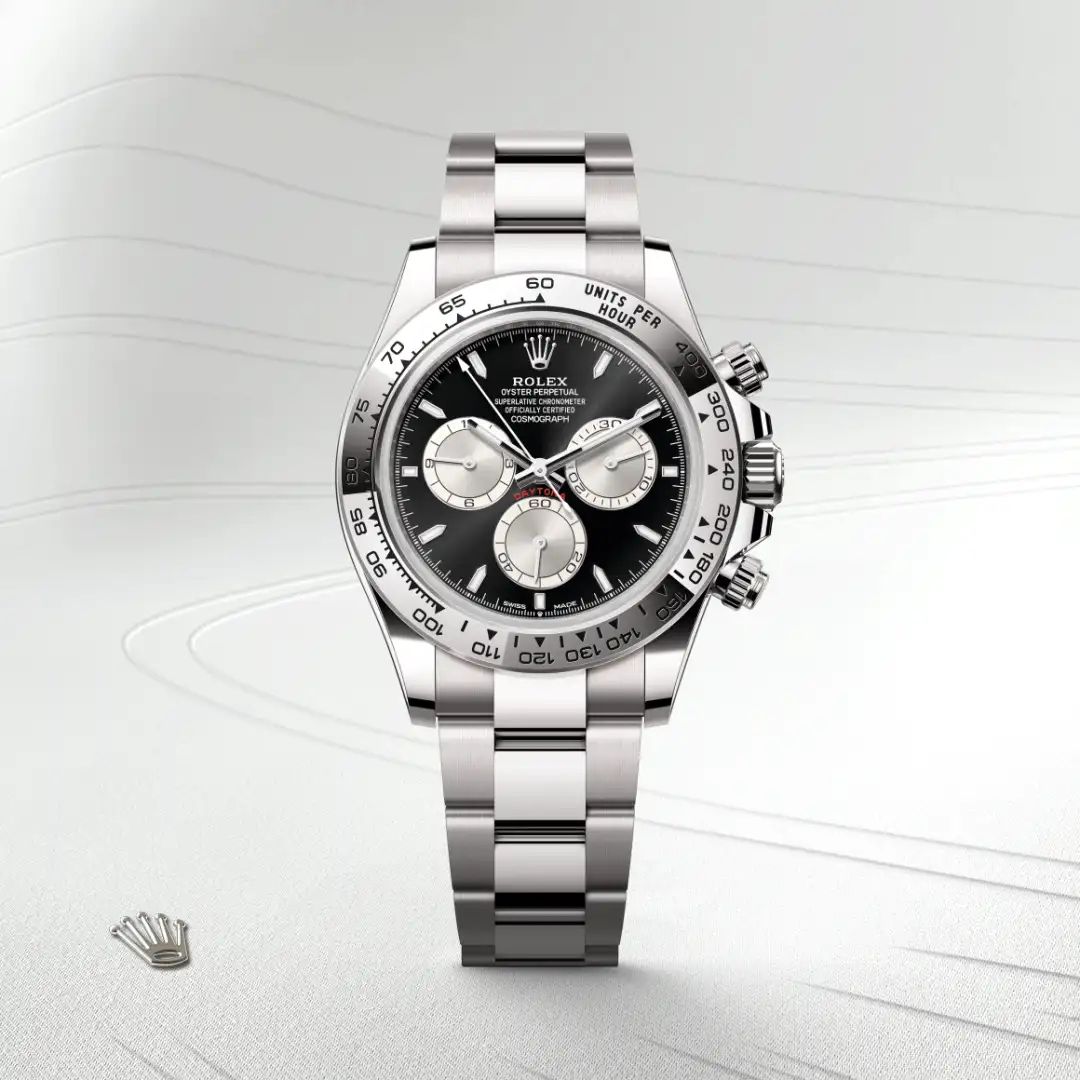 Rolex Cosmograph Daytona in Oystersteelcon “Butterfly mother-of-pearl pavé”, lunetta Domed, bracciale Oystersteel