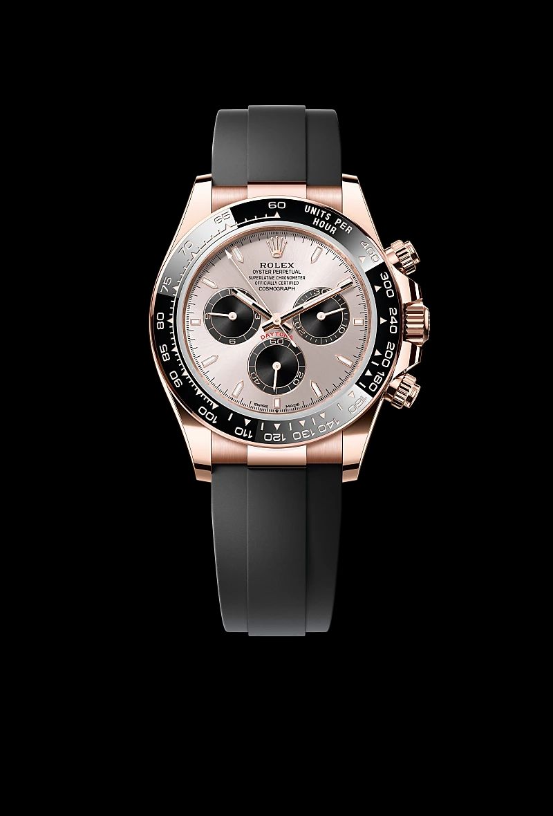 Rolex Cosmograph Daytona in Acciaio Oystersteelcon “Pavé madreperla farfalle”, lunetta Bombata, bracciale Acciaio Oystersteel