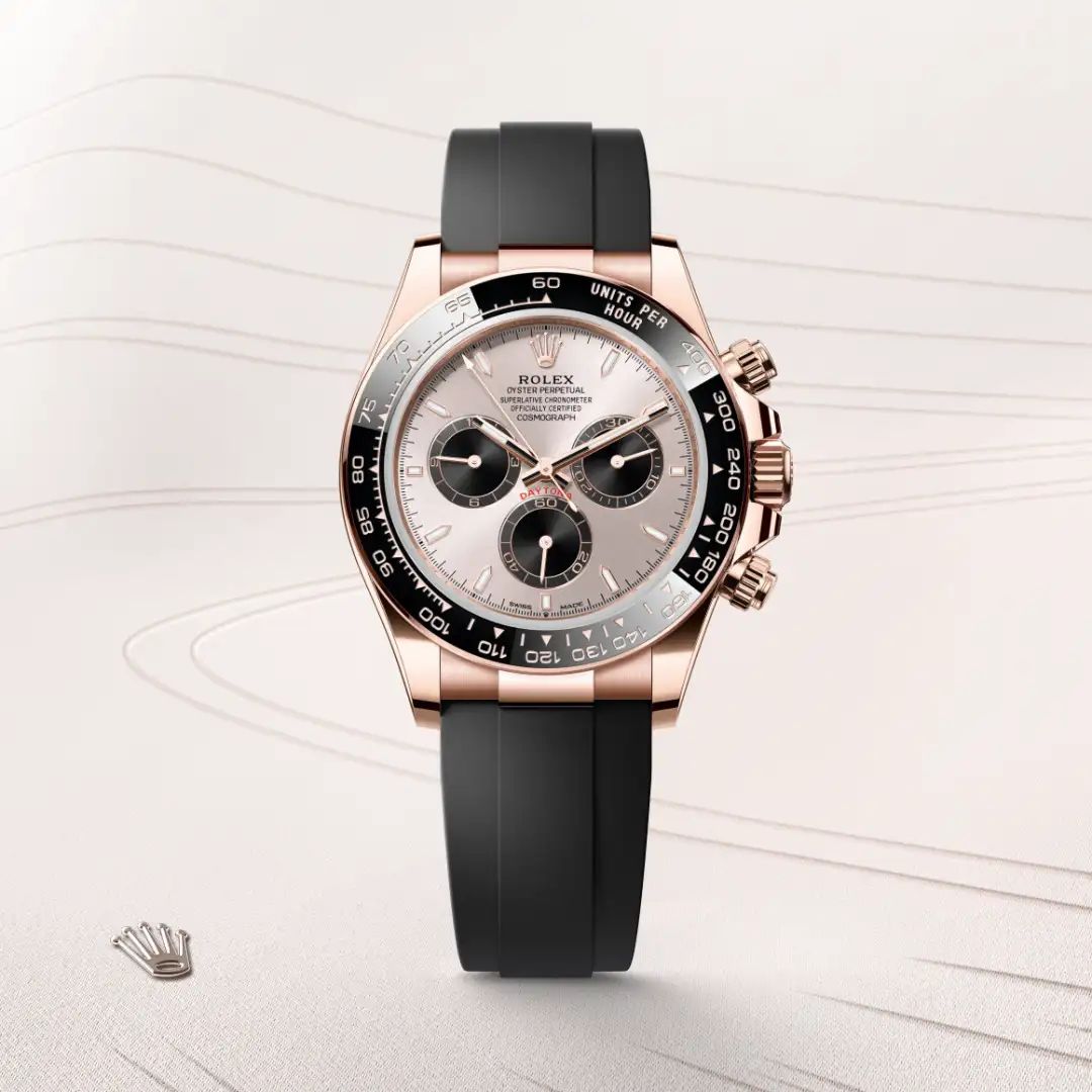Rolex Cosmograph Daytona in Acciaio Oystersteelcon “Pavé madreperla farfalle”, lunetta Bombata, bracciale Acciaio Oystersteel