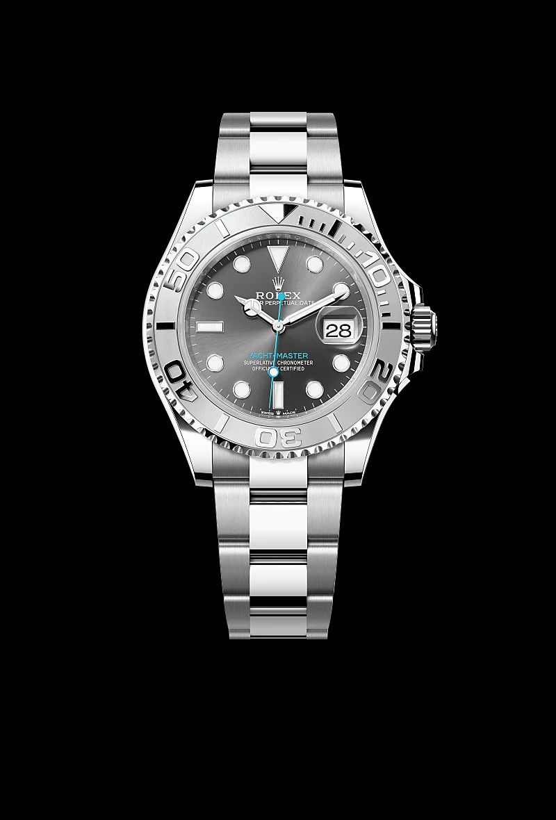 Rolex Yacht-Master 40 in Acciaio Oystersteelcon “Pavé madreperla farfalle”, lunetta Bombata, bracciale Acciaio Oystersteel
