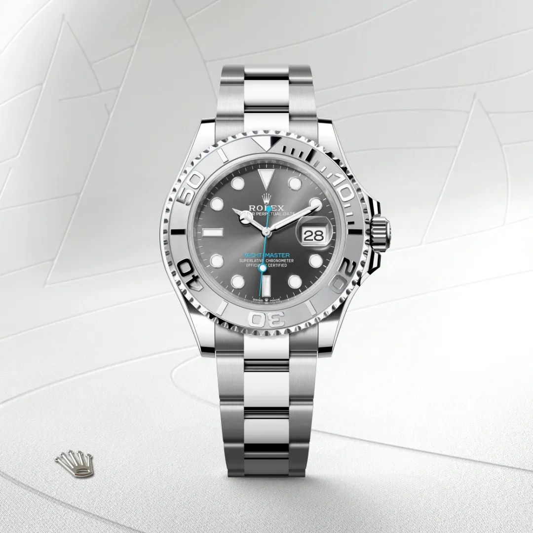 Rolex Yacht-Master 40 in Acciaio Oystersteelcon “Pavé madreperla farfalle”, lunetta Bombata, bracciale Acciaio Oystersteel