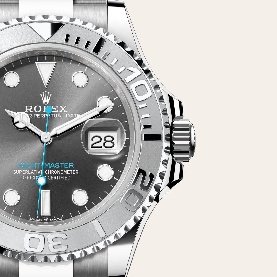 Rolex Yacht-Master 40 in Acciaio Oystersteelcon “Pavé madreperla farfalle”, lunetta Bombata, bracciale Acciaio Oystersteel
