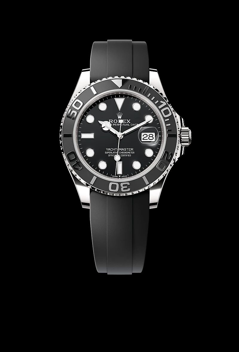 Rolex Yacht-Master 42 in Oystersteelcon “Butterfly mother-of-pearl pavé”, lunetta Domed, bracciale Oystersteel