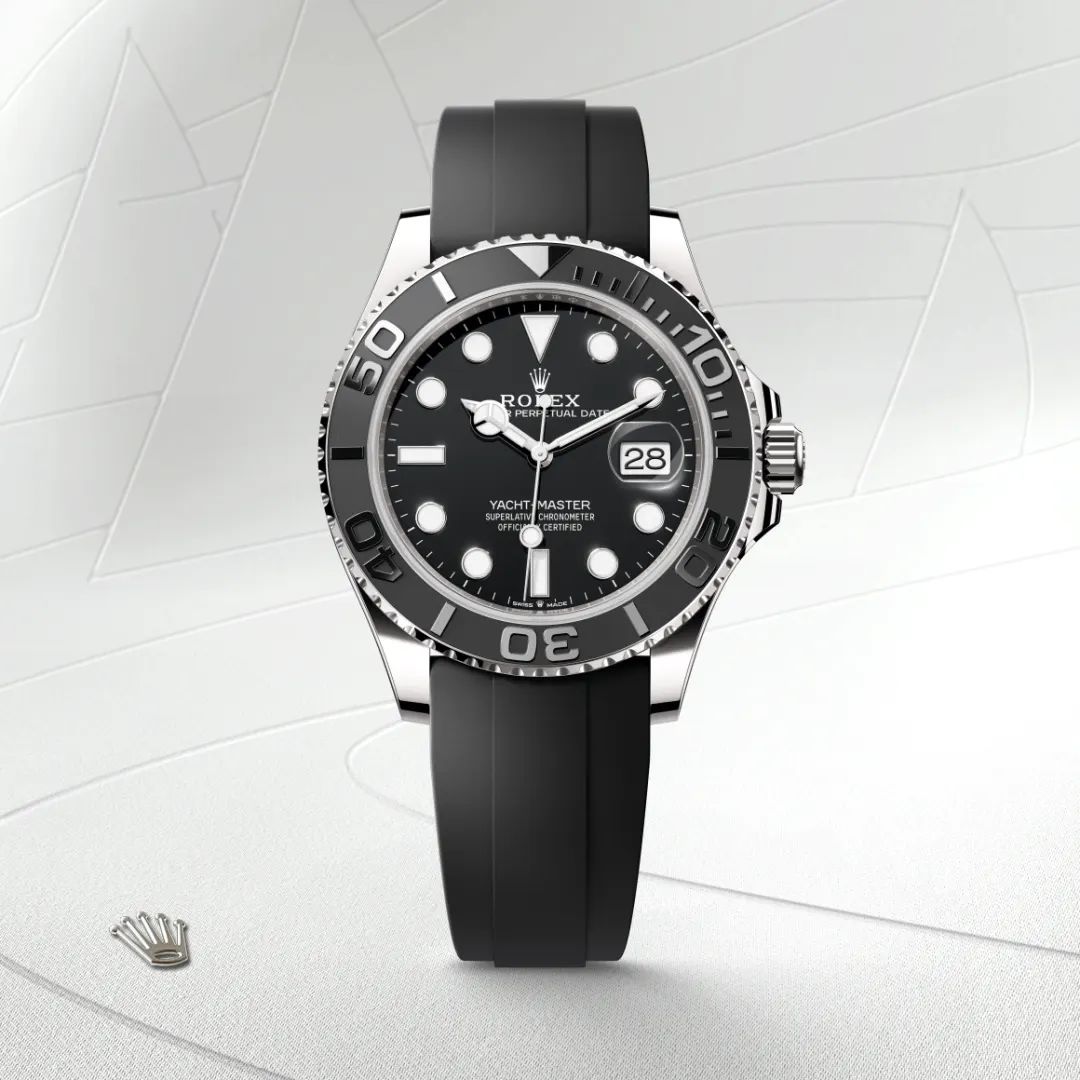 Rolex Yacht-Master 42 in Oystersteelcon “Butterfly mother-of-pearl pavé”, lunetta Domed, bracciale Oystersteel