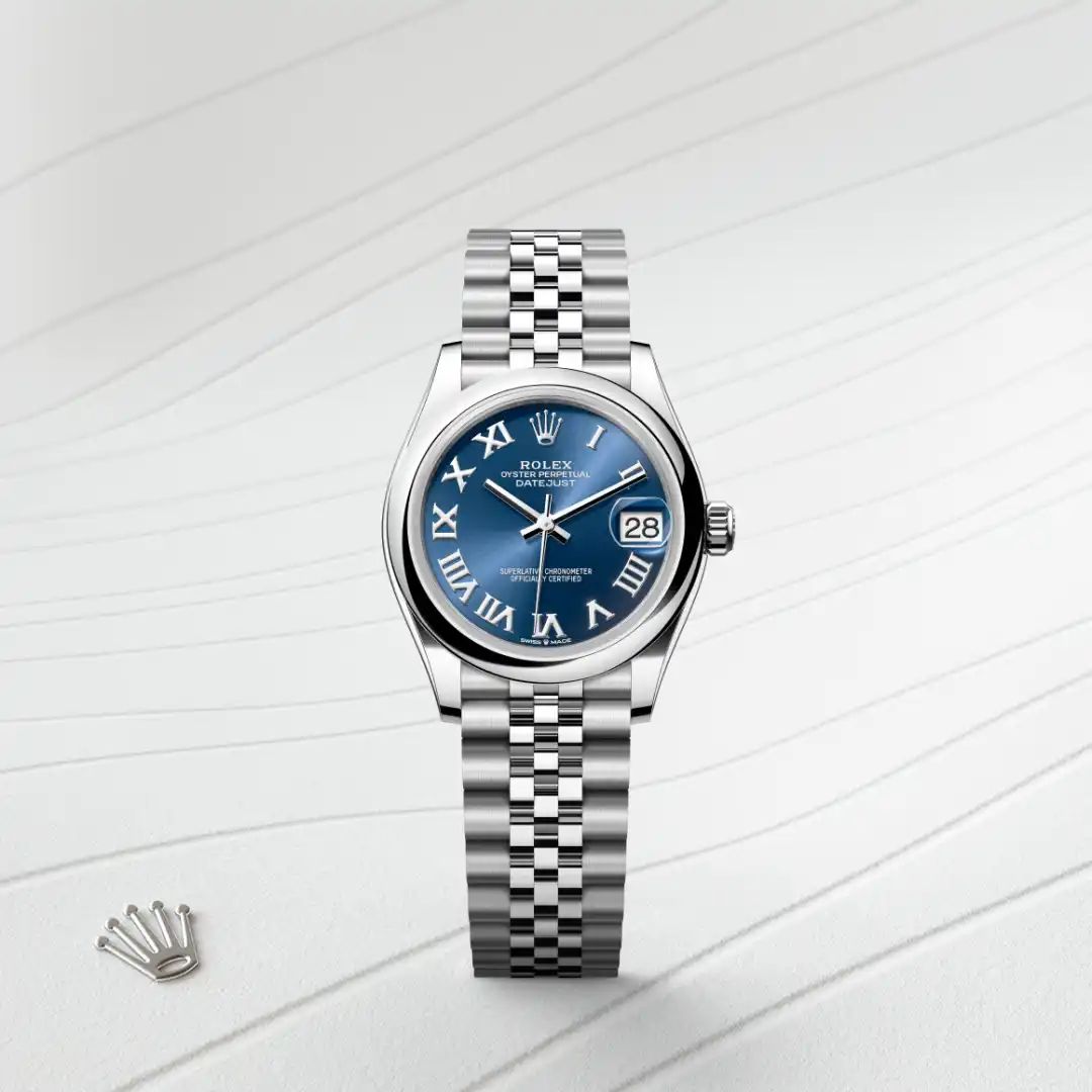 Rolex Datejust 31 in Acciaio Oystersteelcon “Pavé madreperla farfalle”, lunetta Bombata, bracciale Acciaio Oystersteel
