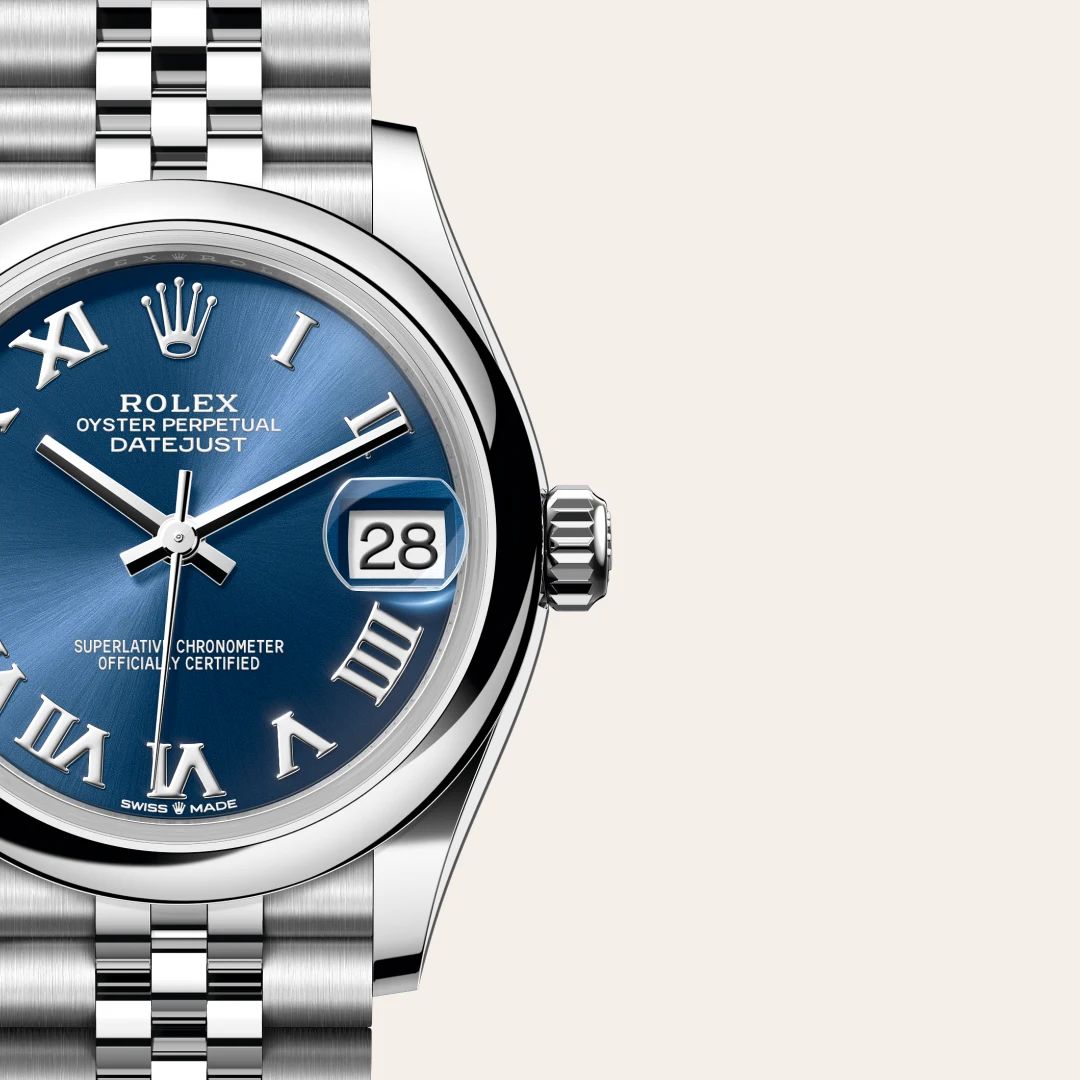 Rolex Datejust 31 in Acciaio Oystersteelcon “Pavé madreperla farfalle”, lunetta Bombata, bracciale Acciaio Oystersteel