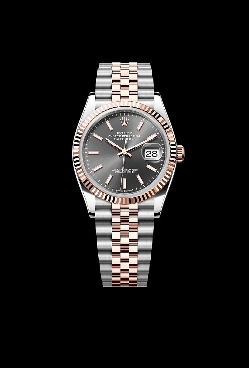 Rolex Datejust 36 in Oystersteelcon “Butterfly mother-of-pearl pavé”, lunetta Domed, bracciale Oystersteel