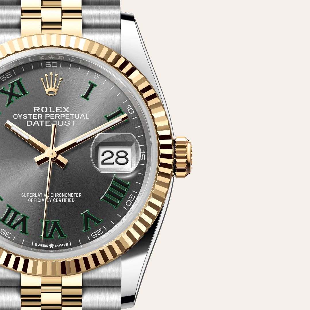Rolex Datejust 36 in Oystersteelcon “Butterfly mother-of-pearl pavé”, lunetta Domed, bracciale Oystersteel