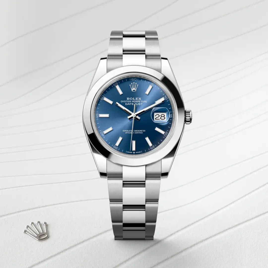 Rolex Datejust 41 in Acciaio Oystersteelcon “Pavé madreperla farfalle”, lunetta Bombata, bracciale Acciaio Oystersteel