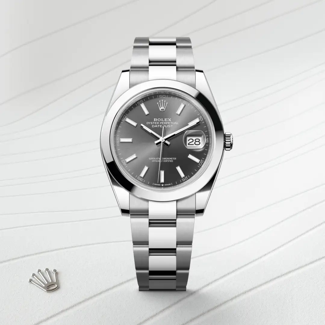 Rolex Datejust 41 in Oystersteelcon “Butterfly mother-of-pearl pavé”, lunetta Domed, bracciale Oystersteel