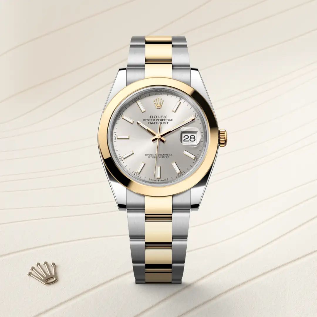 Rolex Datejust 41 in Oystersteelcon “Butterfly mother-of-pearl pavé”, lunetta Domed, bracciale Oystersteel