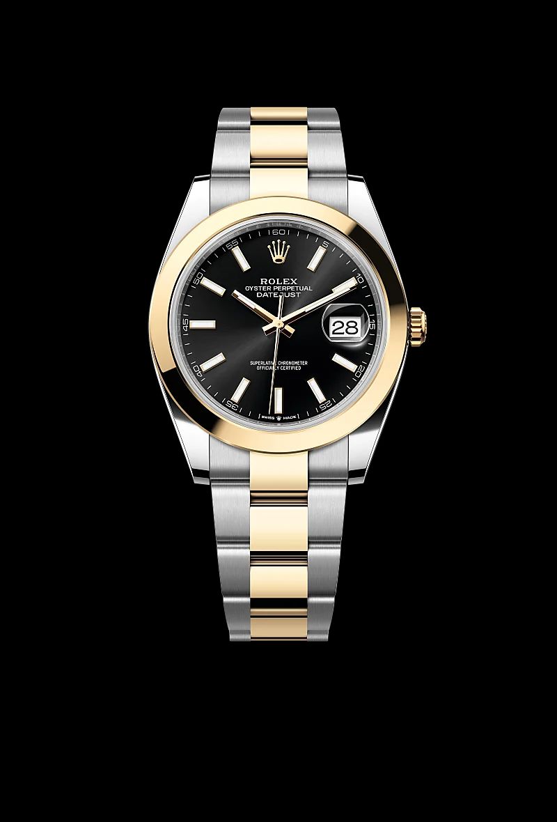 Rolex Datejust 41 in Oystersteelcon “Butterfly mother-of-pearl pavé”, lunetta Domed, bracciale Oystersteel