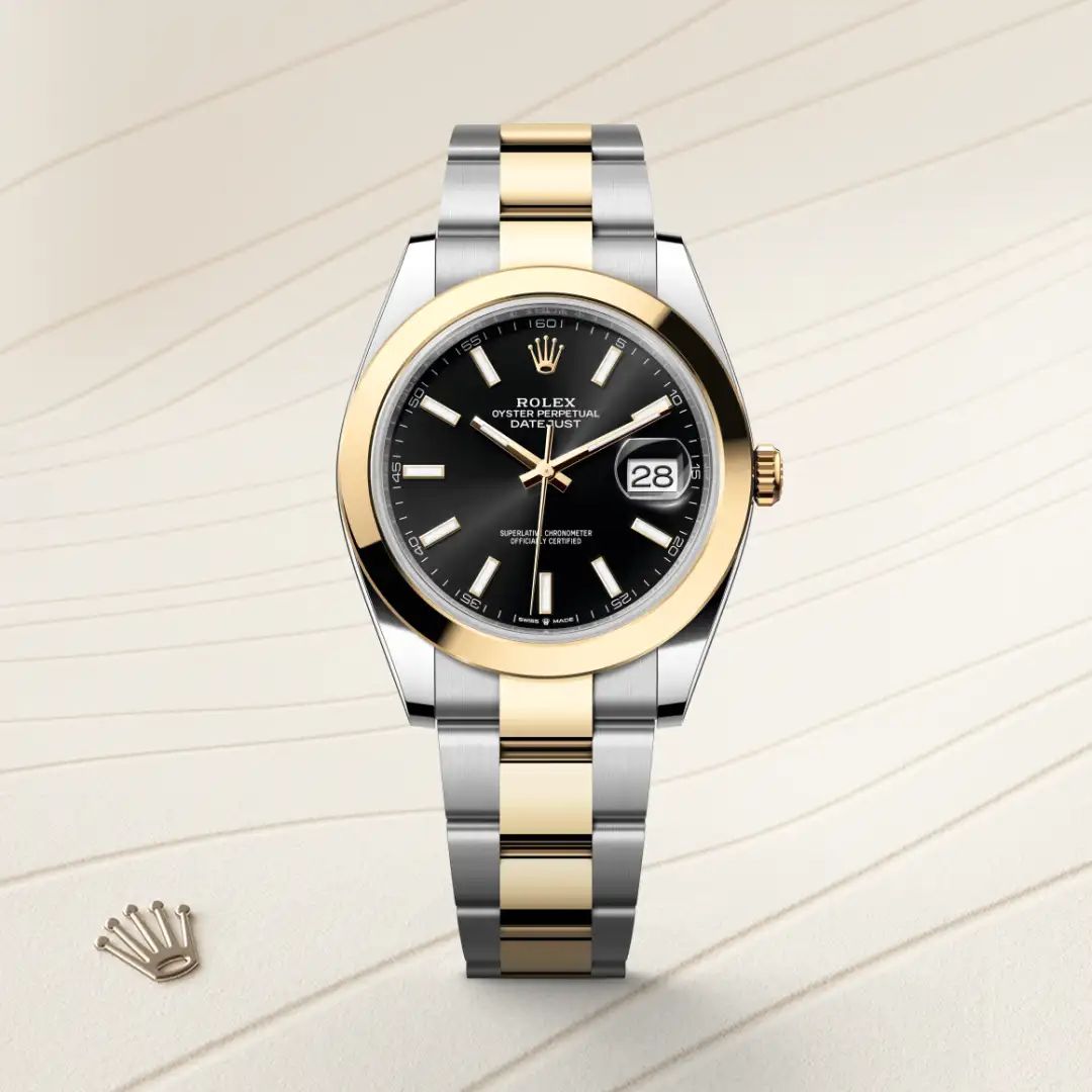 Rolex Datejust 41 in Oystersteelcon “Butterfly mother-of-pearl pavé”, lunetta Domed, bracciale Oystersteel