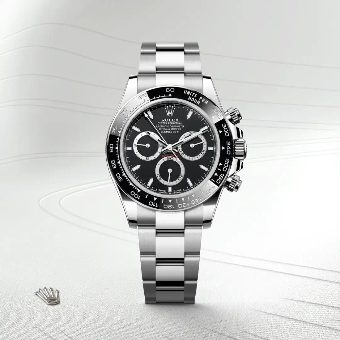 Rolex Cosmograph Daytona in Oystersteelcon “Butterfly mother-of-pearl pavé”, lunetta Domed, bracciale Oystersteel