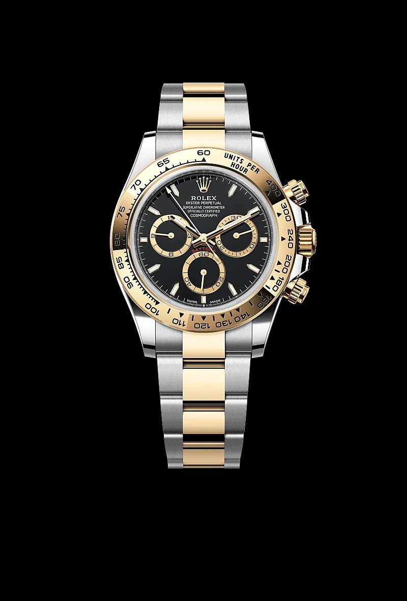 Rolex Cosmograph Daytona in Acciaio Oystersteelcon “Pavé madreperla farfalle”, lunetta Bombata, bracciale Acciaio Oystersteel