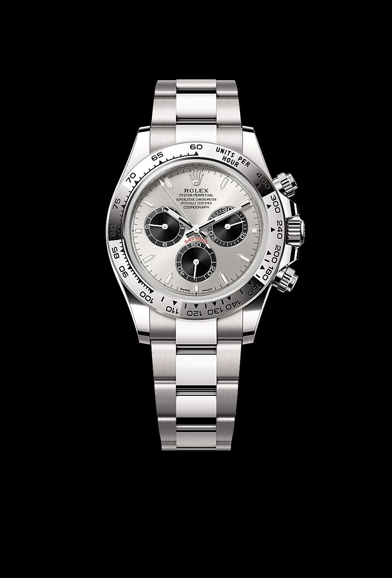 Rolex Cosmograph Daytona in Oystersteelcon “Butterfly mother-of-pearl pavé”, lunetta Domed, bracciale Oystersteel