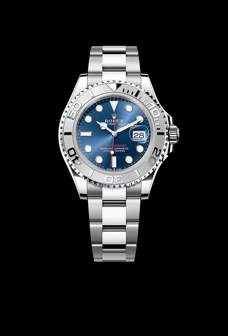 Rolex Yacht-Master 40 in Oystersteelcon “Butterfly mother-of-pearl pavé”, lunetta Domed, bracciale Oystersteel