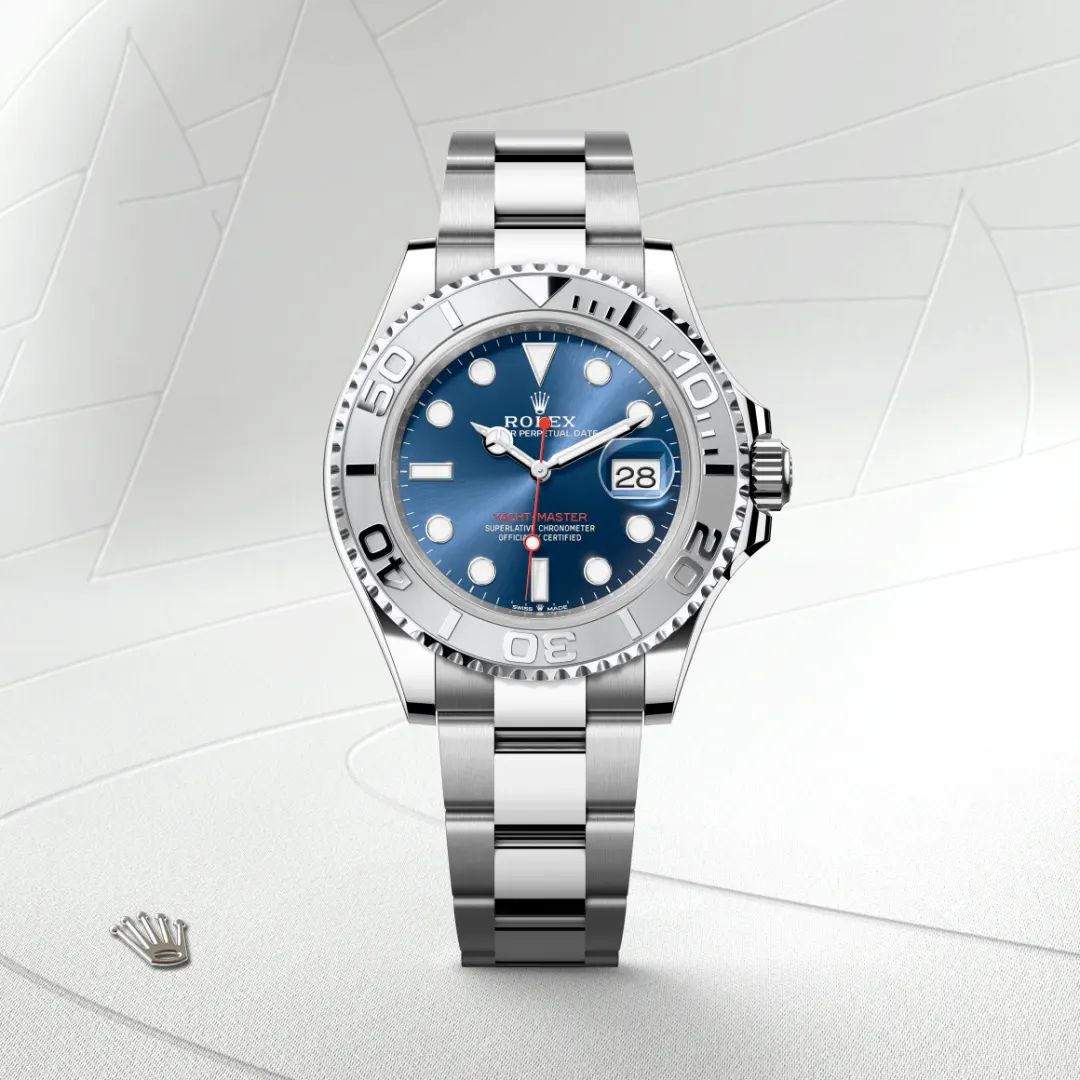 Rolex Yacht-Master 40 in Oystersteelcon “Butterfly mother-of-pearl pavé”, lunetta Domed, bracciale Oystersteel