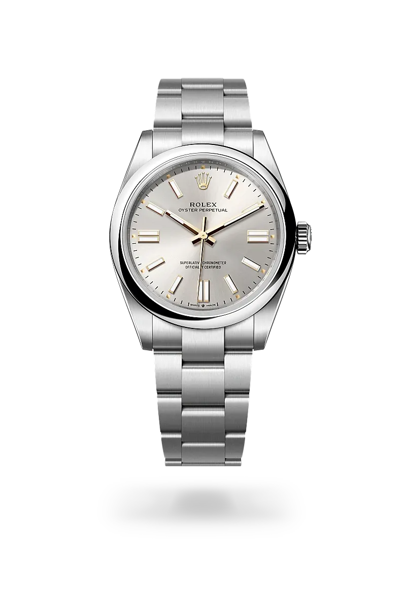 Rolex Oyster Perpetual 41 in Acciaio Oystersteelcon “Pavé madreperla farfalle”, lunetta Bombata, bracciale Acciaio Oystersteel