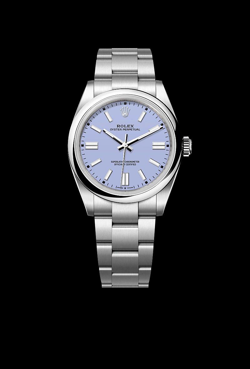 Rolex Oyster Perpetual 41 in Acciaio Oystersteelcon “Pavé madreperla farfalle”, lunetta Bombata, bracciale Acciaio Oystersteel