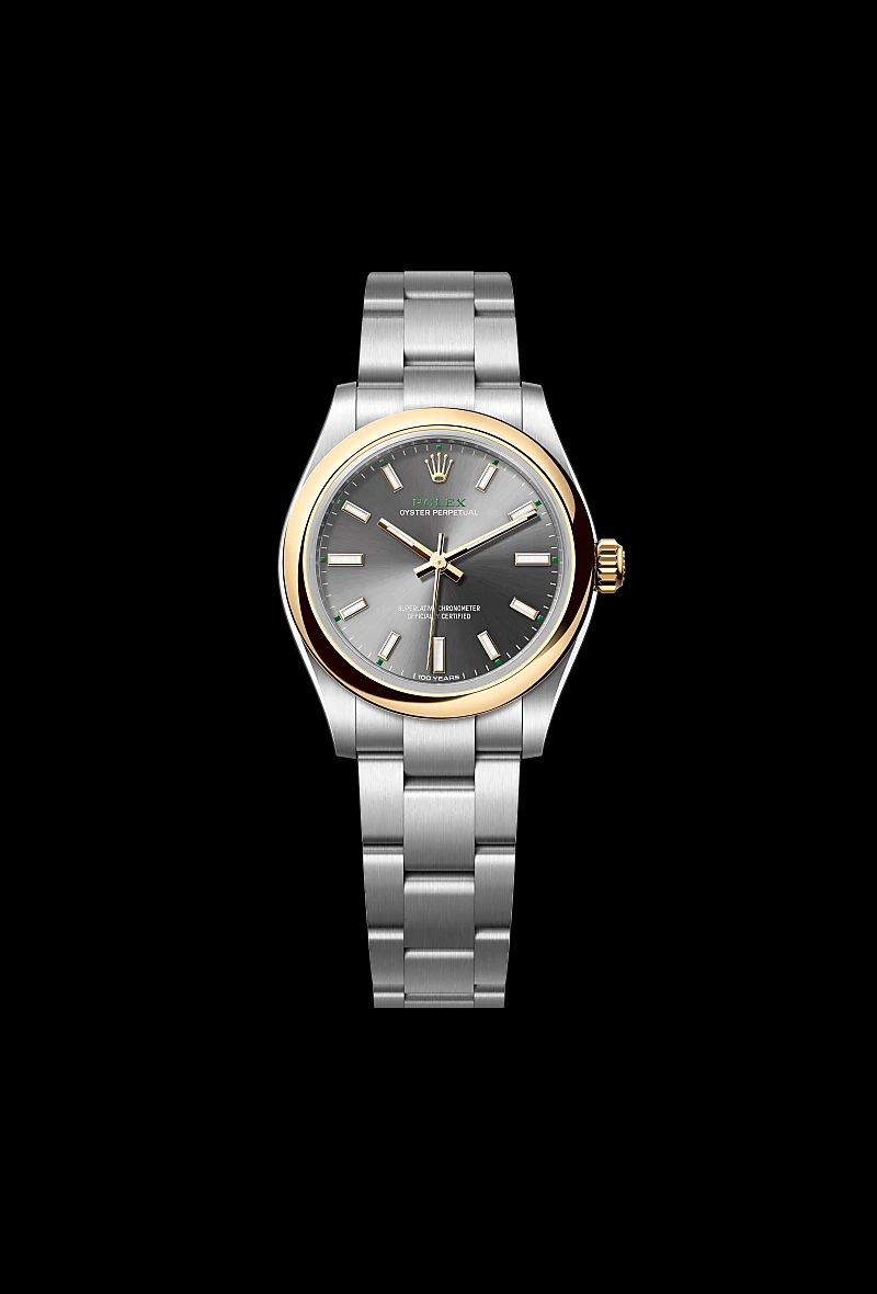 Rolex Oyster Perpetual 31 in Acciaio Oystersteelcon “Pavé madreperla farfalle”, lunetta Bombata, bracciale Acciaio Oystersteel