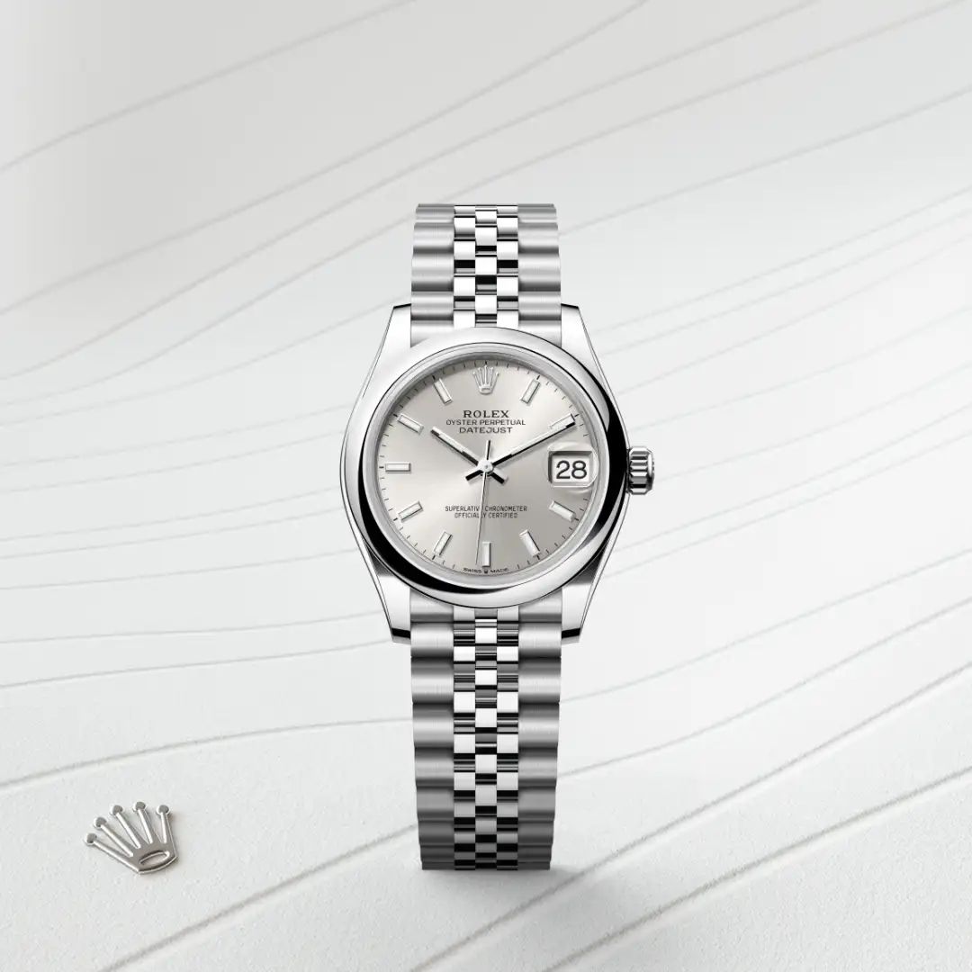 Rolex Datejust 31 in Acciaio Oystersteelcon “Pavé madreperla farfalle”, lunetta Bombata, bracciale Acciaio Oystersteel