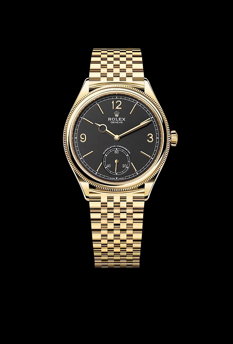 Rolex 1908 in Acciaio Oystersteelcon “Pavé madreperla farfalle”, lunetta Bombata, bracciale Acciaio Oystersteel