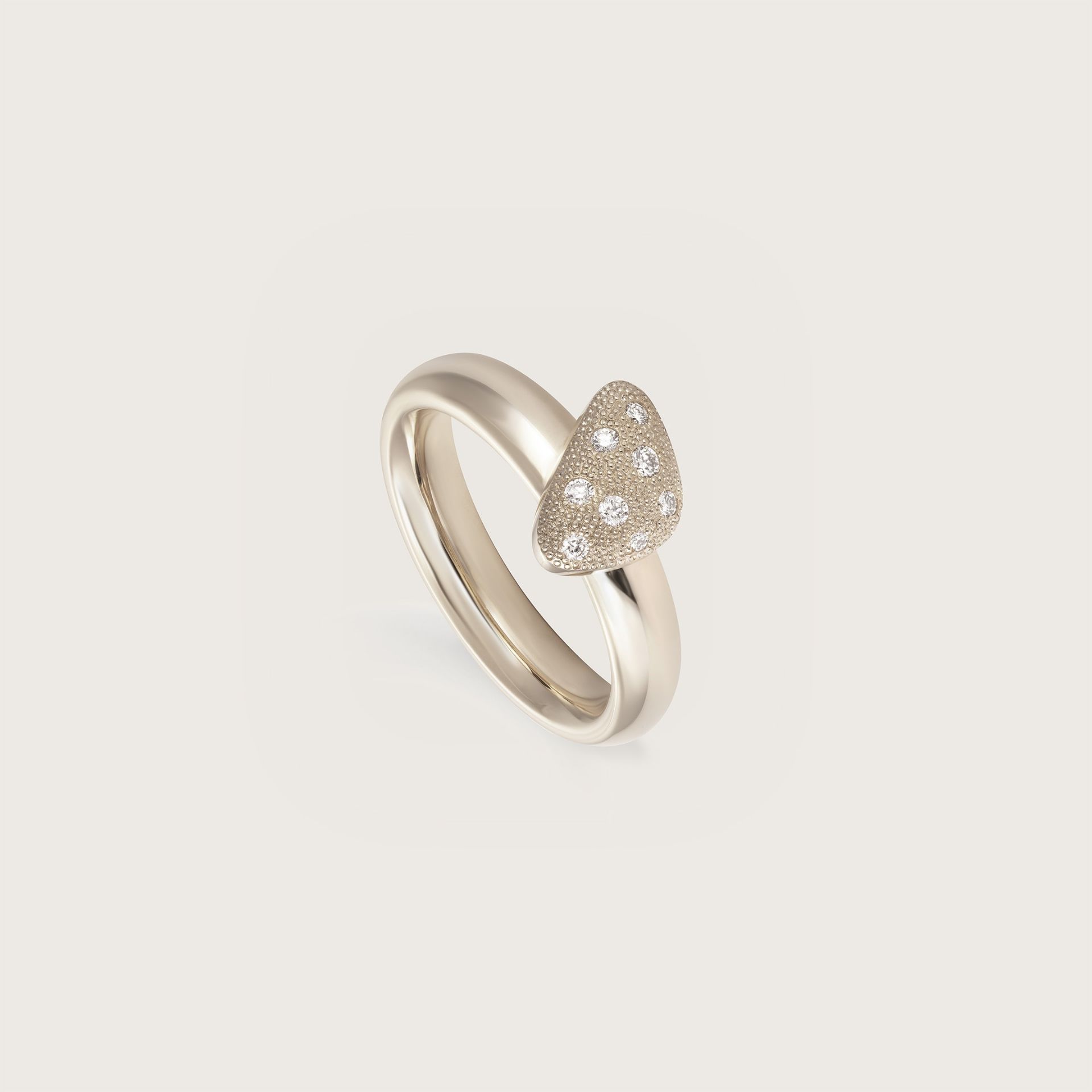 ASTRUA Anello Aquiloni, Oro Bianco, Diamanti AQ19PD.S