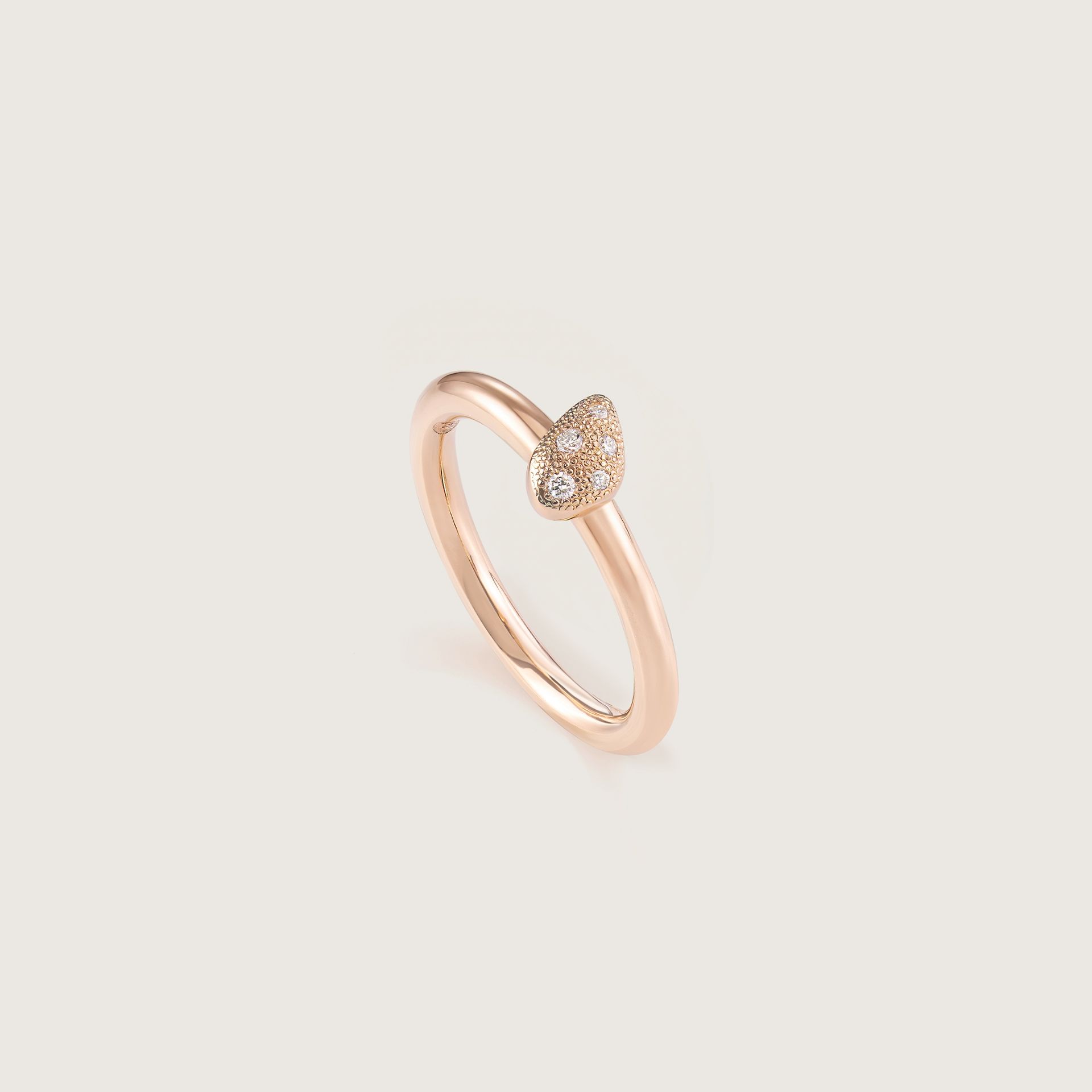 ASTRUA Anello Aquiloni, Oro Rosa, Diamanti AQ15PD.XS
