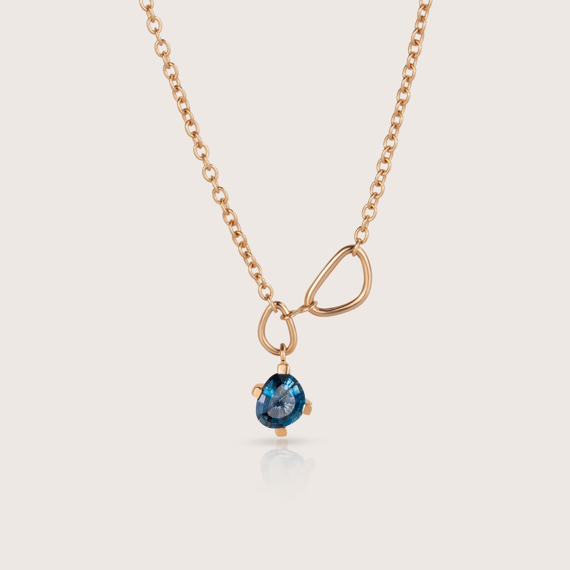 ASTRUA Collana Aquiloni, Oro Rosa, Topazio AQ95-TL-1